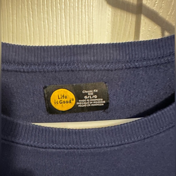 Life is Good Sweatshirt, Large - Picture 3 of 3